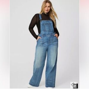 Wide Leg Overalls